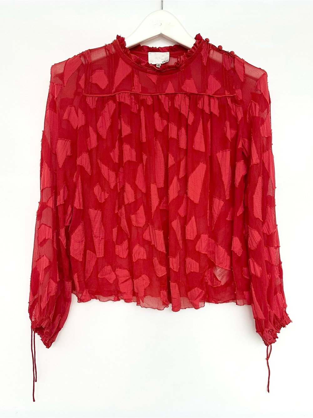 Wilfred Le fou SILK Red blouse